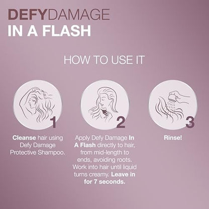 Joico Defy Damage In A Flash 7-Second Bond Building Hair Treatment - Liquid Keratin, Color-Safe, 6.76 Fl Oz Avelisse
