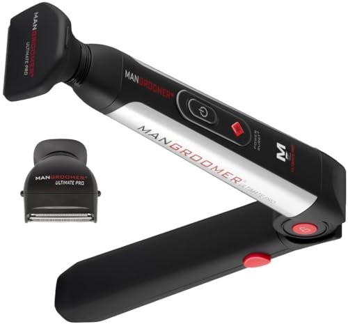 MANGROOMER Ultimate PRO Back Hair Shaver - New 7th Generation Wide Blade Attachment Head with Shock Absorber Neck (Replacement Head Only) Avelisse