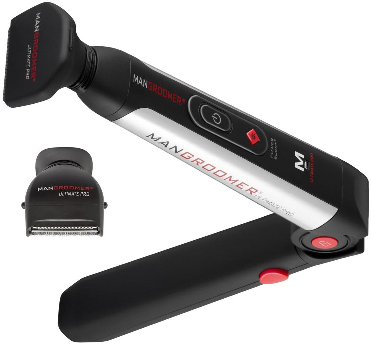MANGROOMER Ultimate PRO Back Hair Shaver - New 7th Generation Wide Blade Attachment Head with Shock Absorber Neck (Replacement Head Only) Avelisse