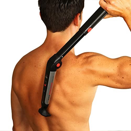 MANGROOMER Ultimate PRO Back Hair Shaver - New 7th Generation Wide Blade Attachment Head with Shock Absorber Neck (Replacement Head Only) Avelisse