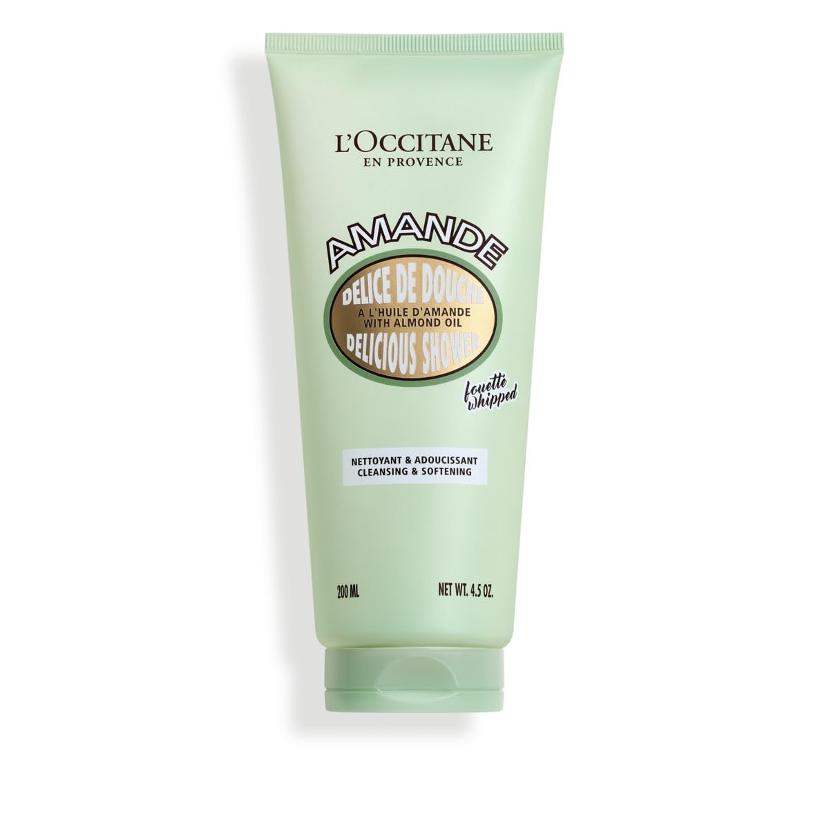 L’Occitane Almond Delicious Shower Gentle Body Wash – Moisturizing & Purifying Vegan Skincare for Radiant, Smooth Skin Avelisse