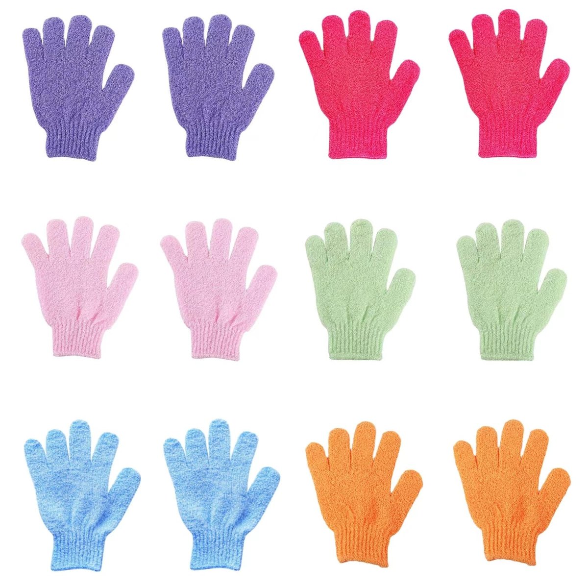 12 Pcs Exfoliating Bath Gloves – Deep Scrubbing Dead Skin Shower Gloves for Smooth, Radiant Skin – Body Scrubber for Men & Women - görsel 1