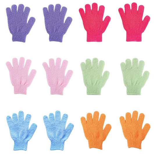 12 Pcs Exfoliating Bath Gloves – Deep Scrubbing Dead Skin Shower Gloves for Smooth, Radiant Skin – Body Scrubber for Men & Women