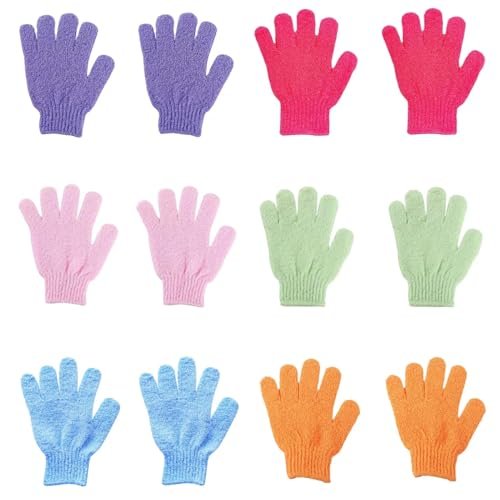 12 Pcs Exfoliating Bath Gloves – Deep Scrubbing Dead Skin Shower Gloves for Smooth, Radiant Skin – Body Scrubber for Men & Women - görsel 2