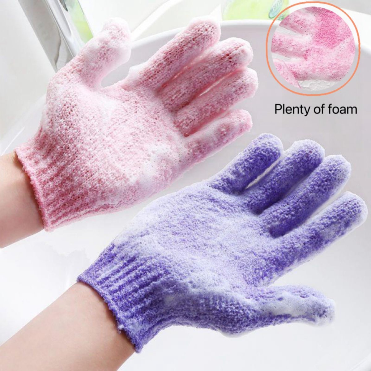 12 Pcs Exfoliating Bath Gloves – Deep Scrubbing Dead Skin Shower Gloves for Smooth, Radiant Skin – Body Scrubber for Men & Women - görsel 9