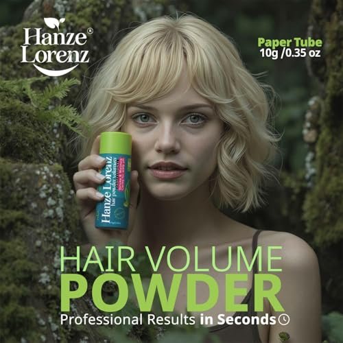Hanze Lorenz Hair Texture Powder for Women – Volumizing Root Lifter & Teasing Powder for Fine Hair – Strong Hold Matte Finish – Sensitive Scalp Safe Unscented – 10g/0.35 oz - görsel 16