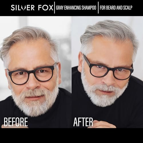Godefroy Silver Fox Beard & Scalp Shampoo for Men – Gray Reducing, Removes Brassy Tones, Moisturizes & Nourishes (3.17 oz, Pack of 3) Avelisse