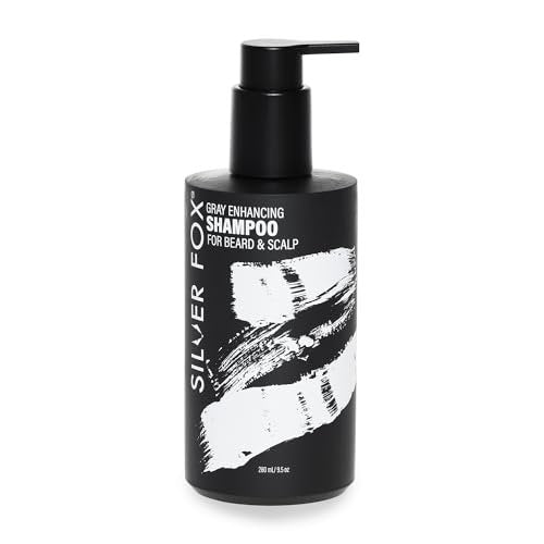 Godefroy Silver Fox Beard & Scalp Shampoo for Men – Gray Reducing, Removes Brassy Tones, Moisturizes & Nourishes (3.17 oz, Pack of 3) Avelisse