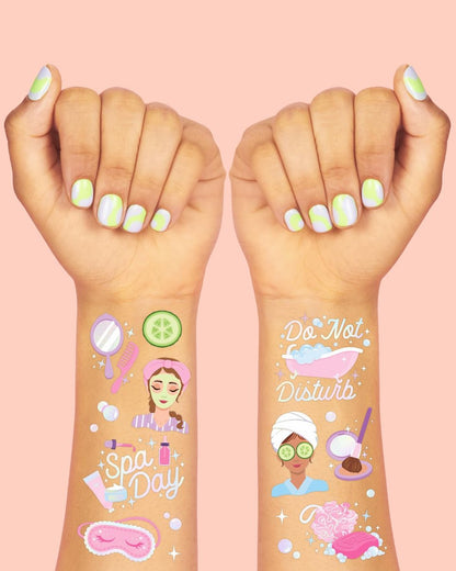 xo, Fetti Girls Spa Party Temporary Tattoos - 62 Styles | Slumber Party Birthday Supplies, Self Care Goodie Bag Favors, Cute Decorations, Easter Basket, Stocking Stuffer, Sleepover Accessory Activity