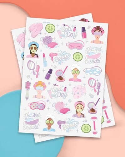 xo, Fetti Girls Spa Party Temporary Tattoos - 62 Styles | Slumber Party Birthday Supplies, Self Care Goodie Bag Favors, Cute Decorations, Easter Basket, Stocking Stuffer, Sleepover Accessory Activity - görsel 4