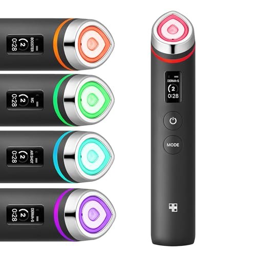 medicube Booster Pro 6-in-1 Real Glass Glow Beauty Massager for Clear, Radiant, Firmer-Looking Skin, Black, Silicone Avelisse