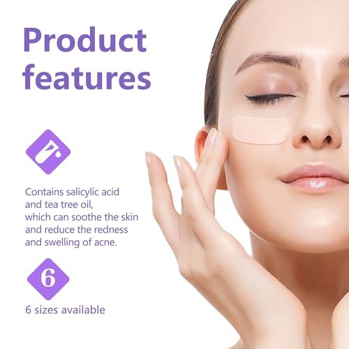 CELECARE 324pcs Acne Patches with Tea Tree Oil & Salicylic Acid - Large Pimple Patches for Face, Hydrocolloid Zit Dots in Storage Boxes - görsel 16