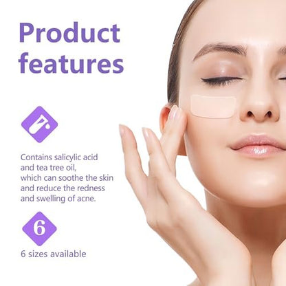 CELECARE 324pcs Acne Patches with Tea Tree Oil & Salicylic Acid - Large Pimple Patches for Face, Hydrocolloid Zit Dots in Storage Boxes