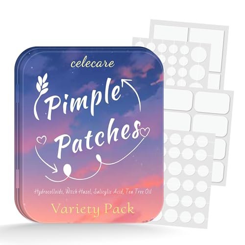 CELECARE 324pcs Acne Patches with Tea Tree Oil & Salicylic Acid - Large Pimple Patches for Face, Hydrocolloid Zit Dots in Storage Boxes - görsel 2