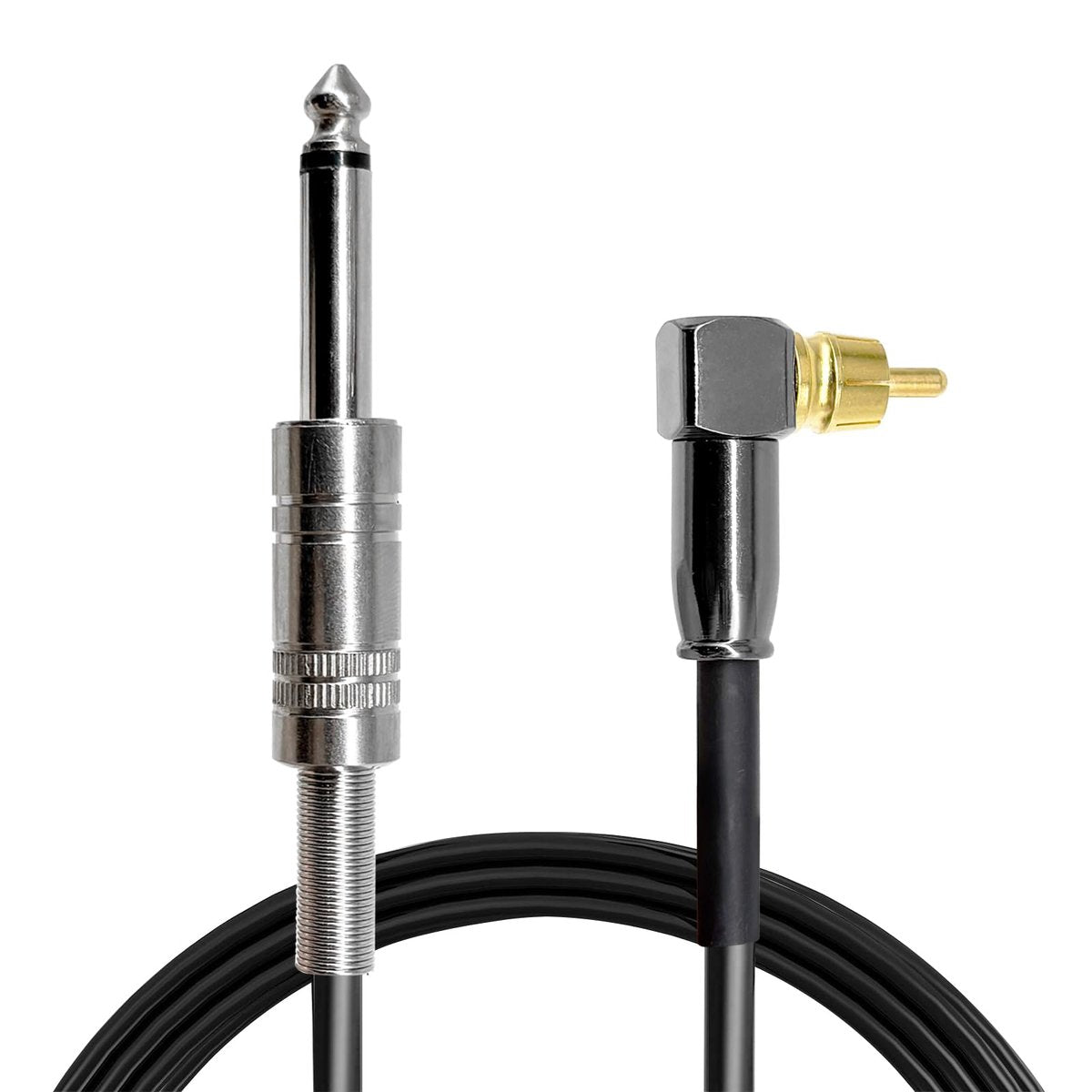 PMUBEAUTY 2 Pack Premium Tattoo Machine Clip Cable Cord - RCA to 6.35mm Connector Power Supply for Rotary Tattoo Machines - görsel 17