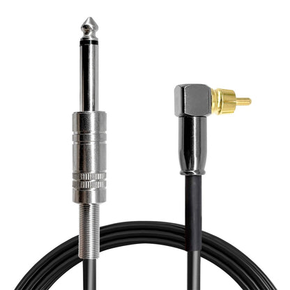PMUBEAUTY 2 Pack Premium Tattoo Machine Clip Cable Cord - RCA to 6.35mm Connector Power Supply for Rotary Tattoo Machines