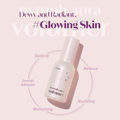 ETUDE Nymph Aura Volumer - Hydrating Radiant Face Primer for Glow & Shiny Makeup Base | Korean Kbeauty