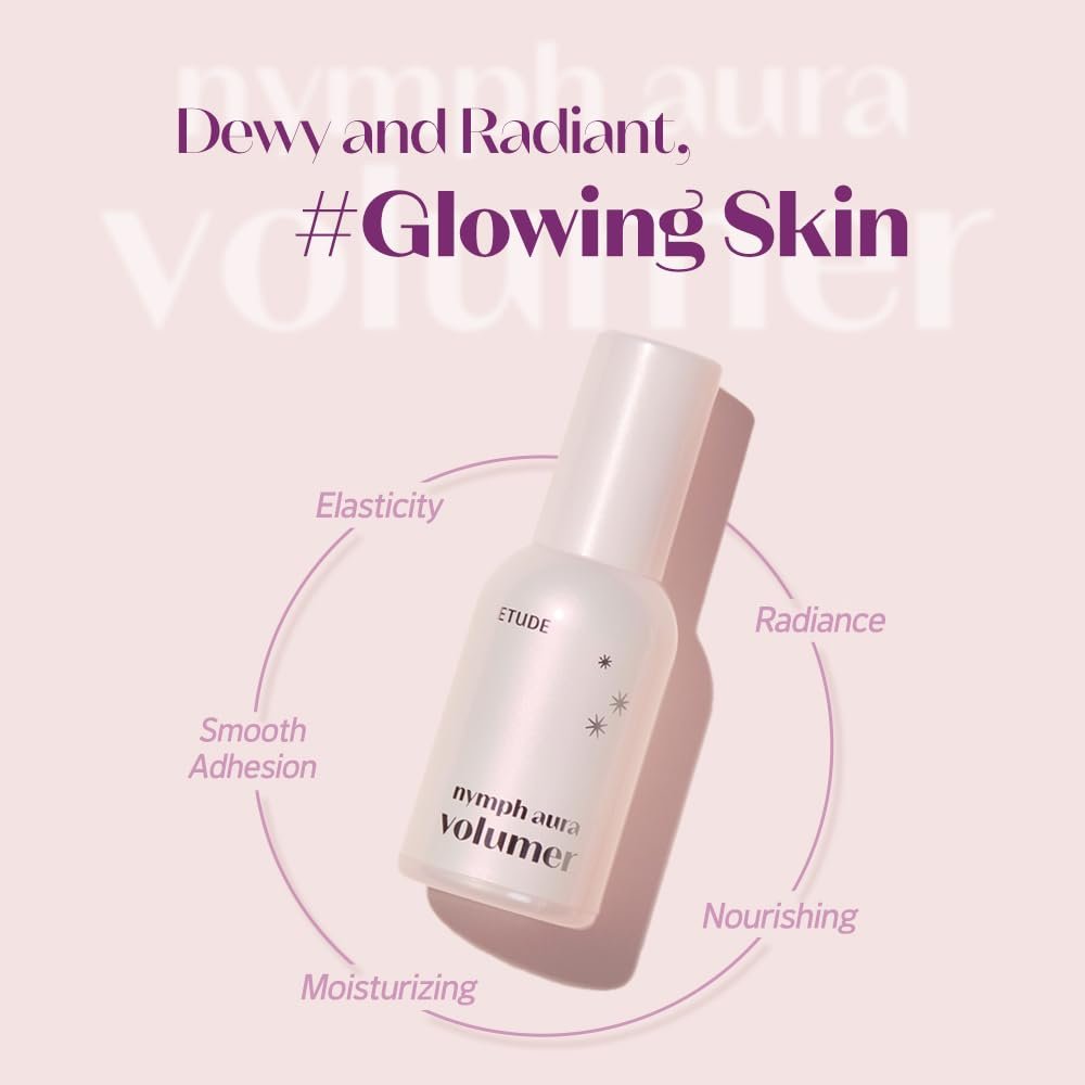 ETUDE Nymph Aura Volumer - Hydrating Radiant Face Primer for Glow & Shiny Makeup Base | Korean Kbeauty - görsel 3
