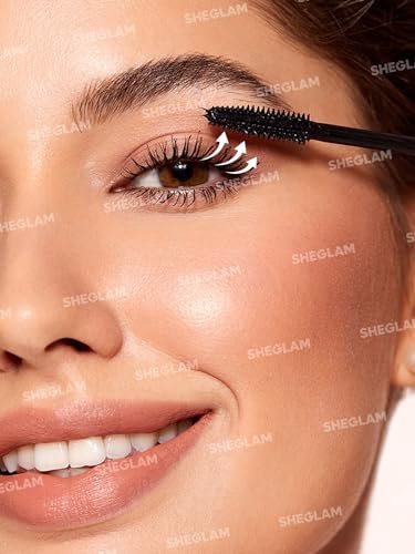 SHEGLAM Flutter Wink Volumizing Mascara - Black, 0.2 Fl Oz - Tubing Mascara for Length and Lift - görsel 6