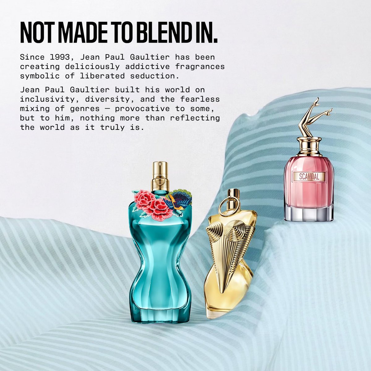Jean Paul Gaultier La Belle Paradise Garden Eau de Parfum for Women - Long Lasting Floral Amber Perfume with Blue Water Lily, Iris & Vanilla, 3.4 oz Avelisse