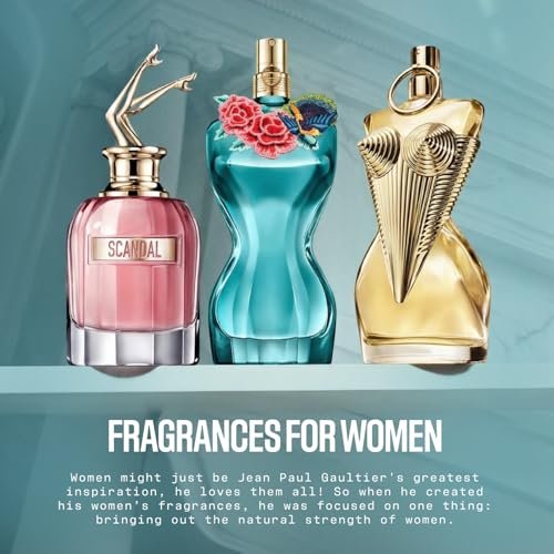 Jean Paul Gaultier La Belle Paradise Garden Eau de Parfum for Women - Long Lasting Floral Amber Perfume with Blue Water Lily, Iris & Vanilla, 3.4 oz Avelisse