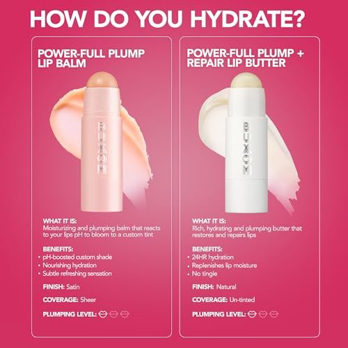 BUXOM Power-Full Plumping Lip Balm – Intense Lip Repair Butter for Hydrated, Fuller Lips (Clear) Avelisse