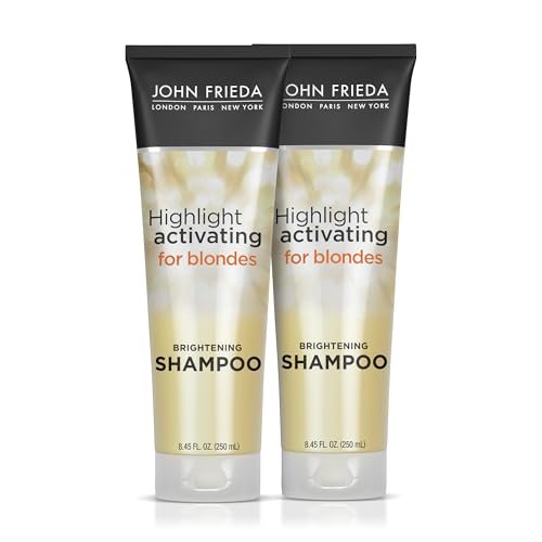 John Frieda Sheer Blonde Highlight Activating Shampoo, Brightening Shampoo for Blonde Hair, Maintains and Enhances Color, Removes Dulling Residue and Instantly Brightens Hair, 8.45 Oz, Pack of 2 - görsel 2