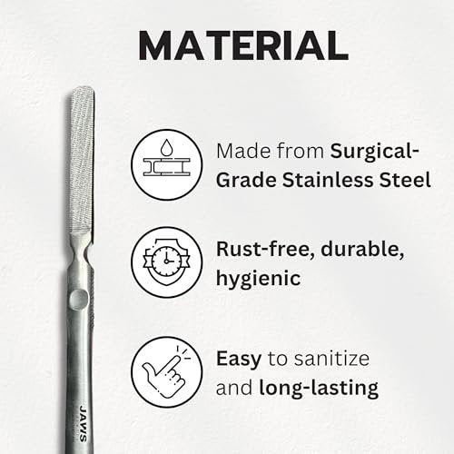 Jaws Podiatry Callus Grater – Surgical Grade Stainless Steel Foot File for Efficient Callus Removal, Ergonomic Handle, Easy to Clean Avelisse
