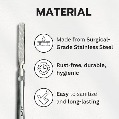 Jaws Podiatry Callus Grater – Surgical Grade Stainless Steel Foot File for Efficient Callus Removal, Ergonomic Handle, Easy to Clean Avelisse