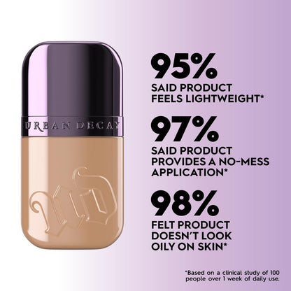 Urban Decay Face Bond Self-Setting Waterproof Foundation - Shade 35 (Deep Warm Neutral) - Medium Coverage, Natural Matte Finish, 3% Niacinamide Serum