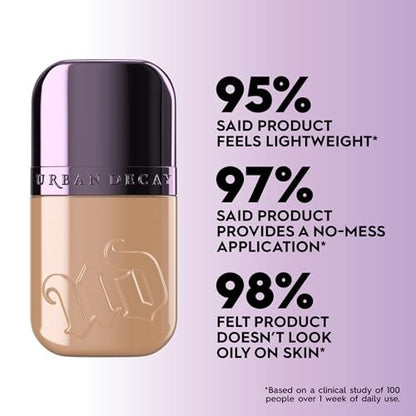 Urban Decay Face Bond Self-Setting Waterproof Foundation - Shade 35 (Deep Warm Neutral) - Medium Coverage, Natural Matte Finish, 3% Niacinamide Serum