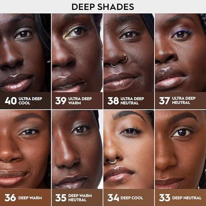 Urban Decay Face Bond Self-Setting Waterproof Foundation - Shade 35 (Deep Warm Neutral) - Medium Coverage, Natural Matte Finish, 3% Niacinamide Serum