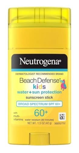 Neutrogena Beach Defense Kids SPF 60+ Sunscreen Stick, 1.5 oz – Water Resistant, Kids Sunscreen Stick - görsel 2