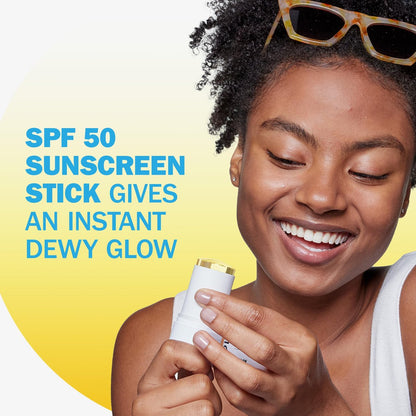 Olay Glow & Protect SPF 50 Face Sunscreen Stick - Fragrance Free, Dewy Finish, 0.5 OZ (14 G) Avelisse