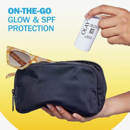 Olay Glow & Protect SPF 50 Face Sunscreen Stick - Fragrance Free, Dewy Finish, 0.5 OZ (14 G) Avelisse