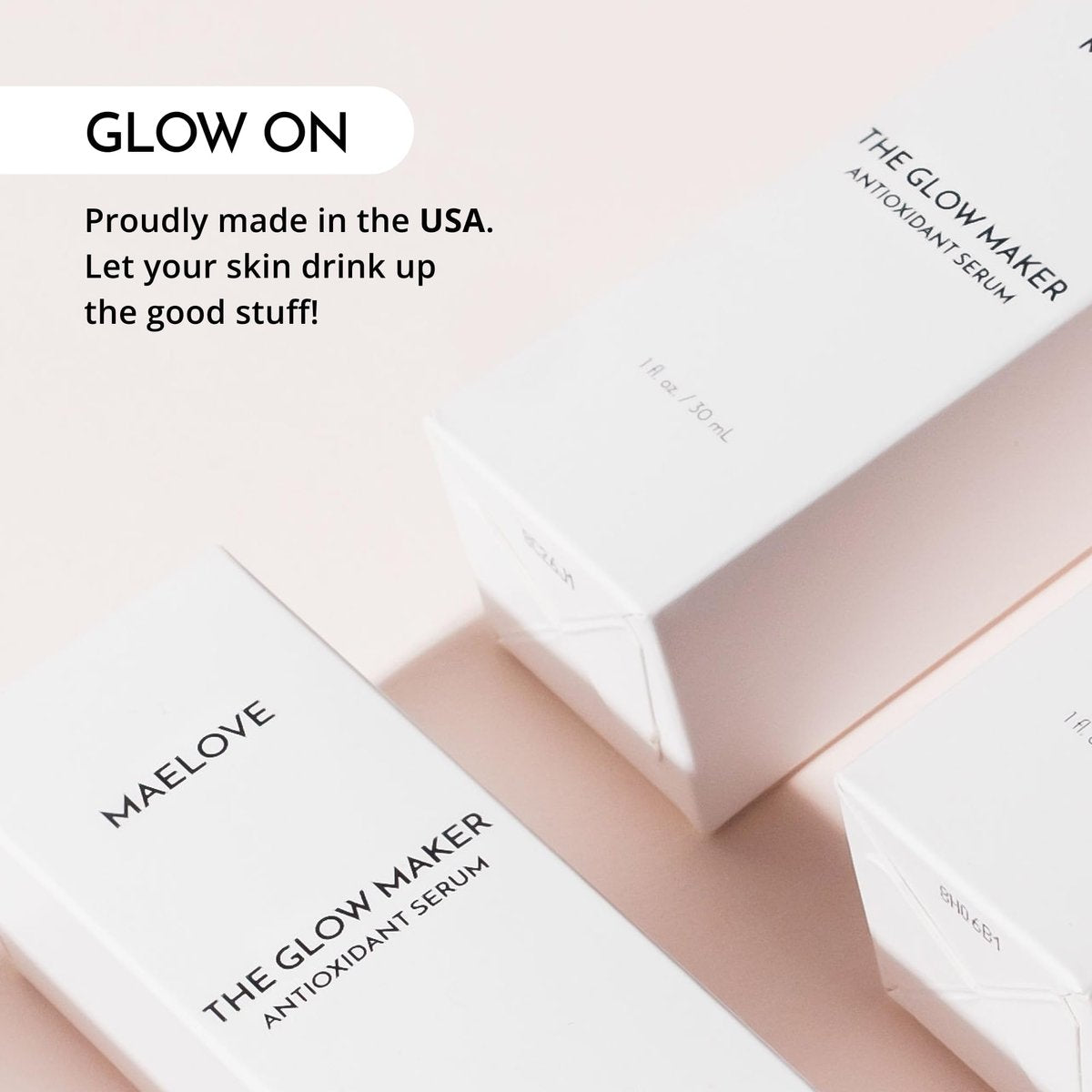 MAELOVE Glow Maker Vitamin C Serum with Vitamin E, Ferulic Acid & Hyaluronic Acid – Award-Winning Brightening & Hydrating Facial Serum, Unscented, 1 fl oz Avelisse
