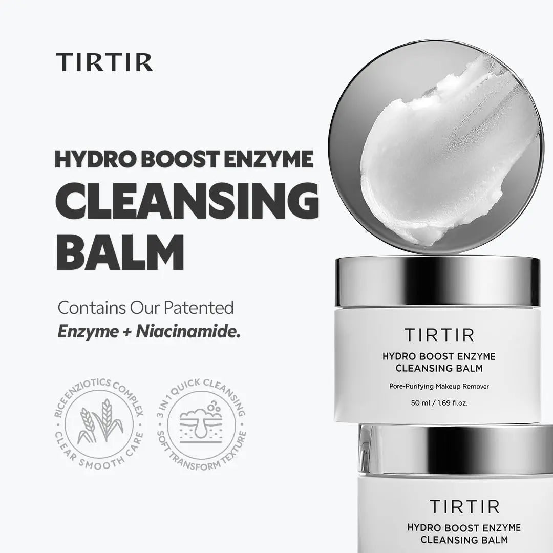 TIRTIR Hydro Boost Enzyme Cleansing Balm - 4.05 oz | Gentle Makeup Remover & Hydrating Facial Cleanser Avelisse