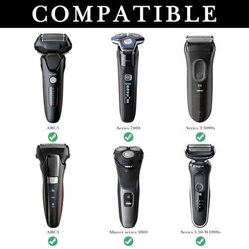 Linkidea Electric Shaver Travel Case - Hard Shell Protective Storage Box Compatible with Philips Norelco 7000, 3000 Series, Braun Series 3, 7, 9, Black - görsel 4