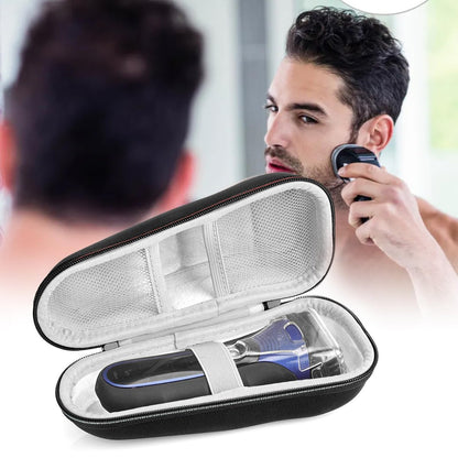 Linkidea Electric Shaver Travel Case - Hard Shell Protective Storage Box Compatible with Philips Norelco 7000, 3000 Series, Braun Series 3, 7, 9, Black
