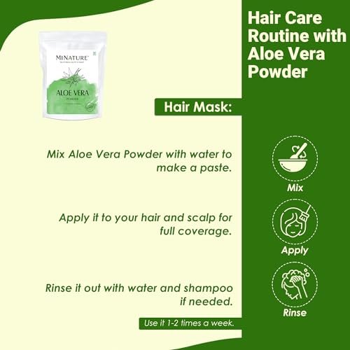 minature 100% Aloe Vera Powder (Aloe Barbadensis) 454g (16 oz) – Pure Aloe Vera Leaf Powder for DIY Skin, Health & Hair Care - görsel 8