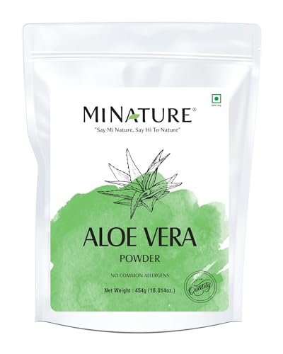 minature 100% Aloe Vera Powder (Aloe Barbadensis) 454g (16 oz) – Pure Aloe Vera Leaf Powder for DIY Skin, Health & Hair Care - görsel 2