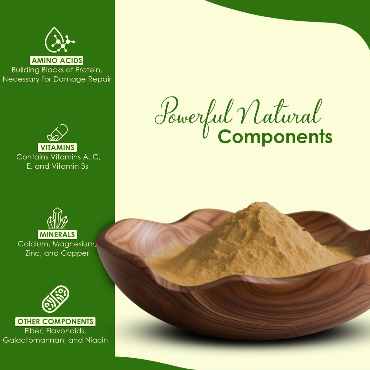 minature 100% Aloe Vera Powder (Aloe Barbadensis) 454g (16 oz) – Pure Aloe Vera Leaf Powder for DIY Skin, Health & Hair Care - görsel 5