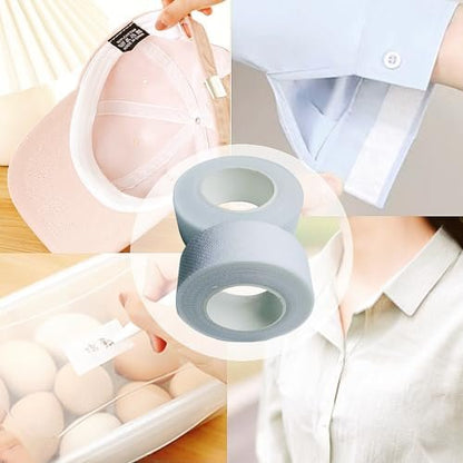 APZDFGIFCD 5 Rolls Collar Protector Sweat Pads - Self-Adhesive Shirt Collar Protectors, Absorbent Sweat Shields for Hat, Shirt Neck Liner, Armpit Tape - Disposable Collar Protectors for Women Men