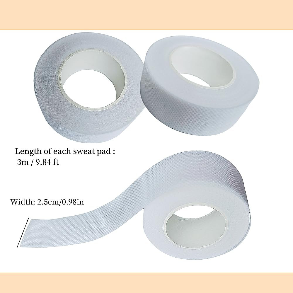 APZDFGIFCD 5 Rolls Collar Protector Sweat Pads - Self-Adhesive Shirt Collar Protectors, Absorbent Sweat Shields for Hat, Shirt Neck Liner, Armpit Tape - Disposable Collar Protectors for Women Men - görsel 4