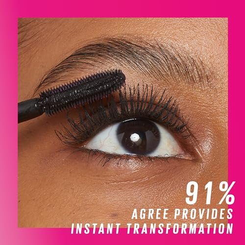 Maybelline Lash Sensational Firework Waterproof Mascara – Lengthening & Volumizing, Very Black, 0.29 Fl Oz Avelisse