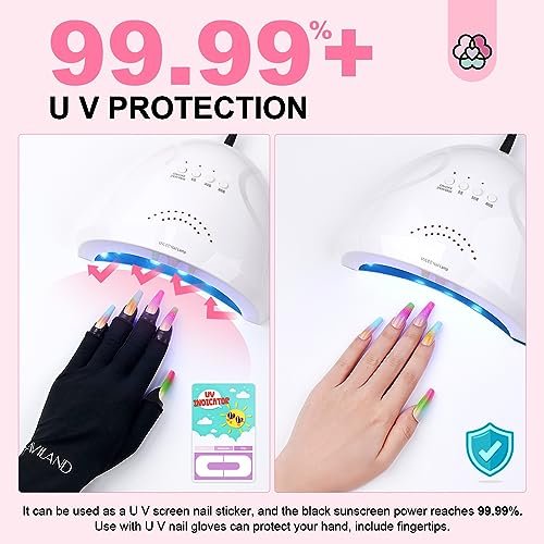 Saviland 100PCS Nail Polish Protector for Fingers: 99.99%+ UV Protection Cuticle Protector for Nail Painting, U-Shaped Nail Protectors Peel Off Tip Tape for French Tip Stamp Nail Art - görsel 6