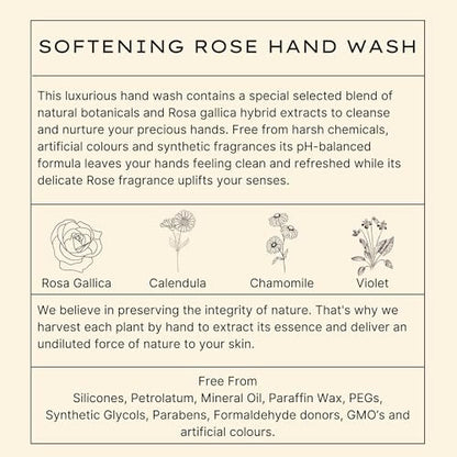 Jurlique Rose Hand Wash - Nourishing & Gentle Cleanser, 10 oz