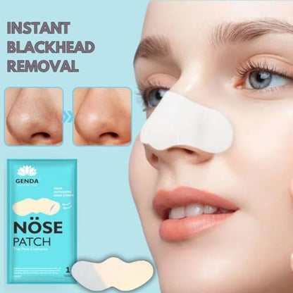 GENDA Blackhead Remover Nose Pore Strips for Deep Cleansing, Hydrocolloid Nose Patches - 12 Strips