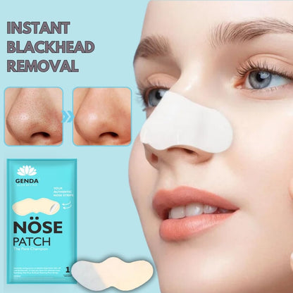 GENDA Blackhead Remover Nose Pore Strips for Deep Cleansing, Hydrocolloid Nose Patches - 12 Strips