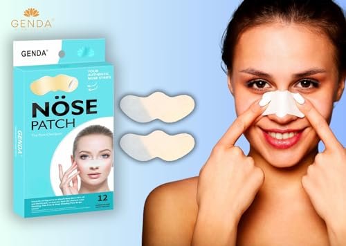 GENDA Blackhead Remover Nose Pore Strips for Deep Cleansing, Hydrocolloid Nose Patches - 12 Strips - görsel 4